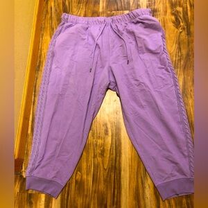 Purple sweat pants